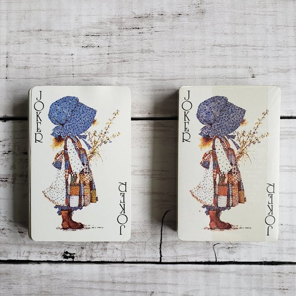 HOLLY HOBBIE Vintage Playing Cards - Complete w/2 Decks, 1 unused still sealed - Picture 5 of 10